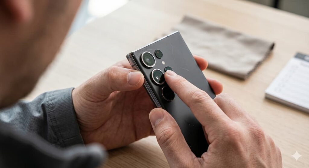 Physical condition check on used Samsung Galaxy phone — The Fix Mission Switzerland