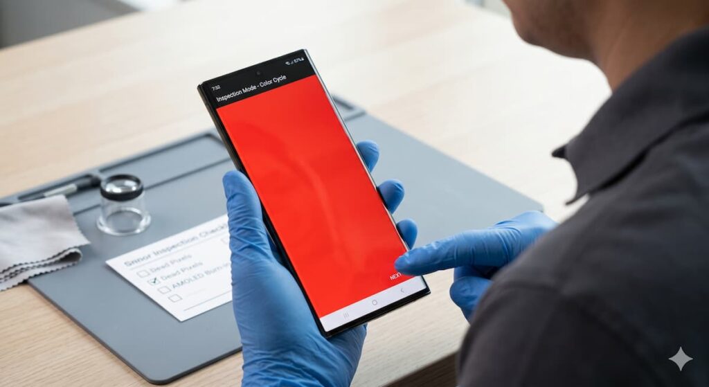 Samsung AMOLED screen dead pixel and burn-in test — The Fix Mission